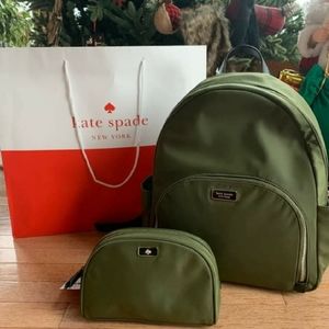 Kate spade backpack and cosmetic bag🥰